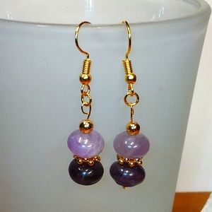 Amethyst handmade earrings